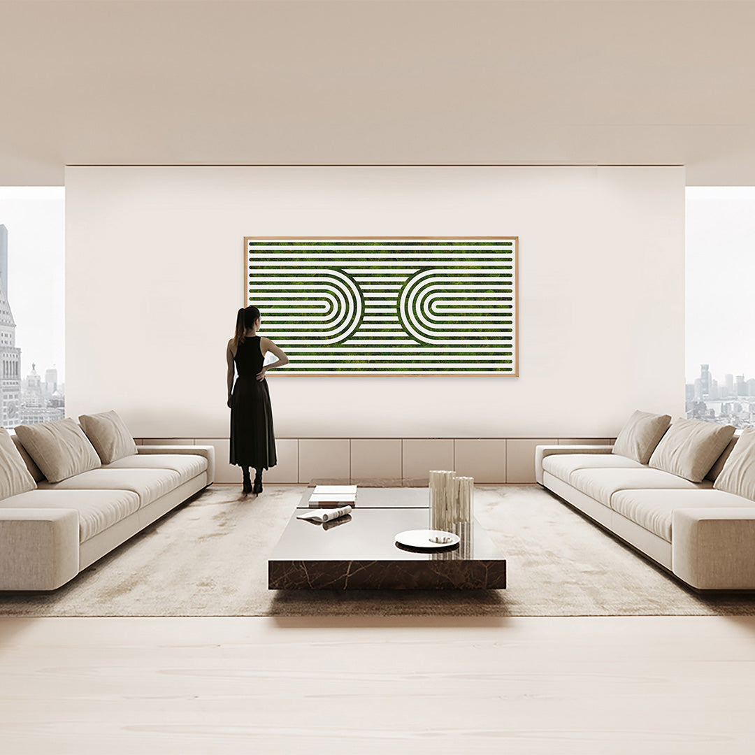 Moss Art - Optical Series No. 008 (4'x 8')