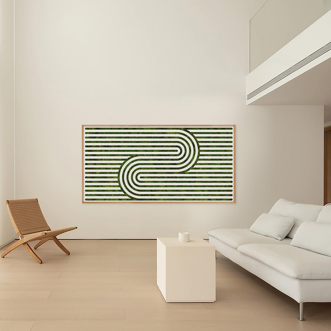 Moss Art - Optical Series No. 009 (4'x 8')
