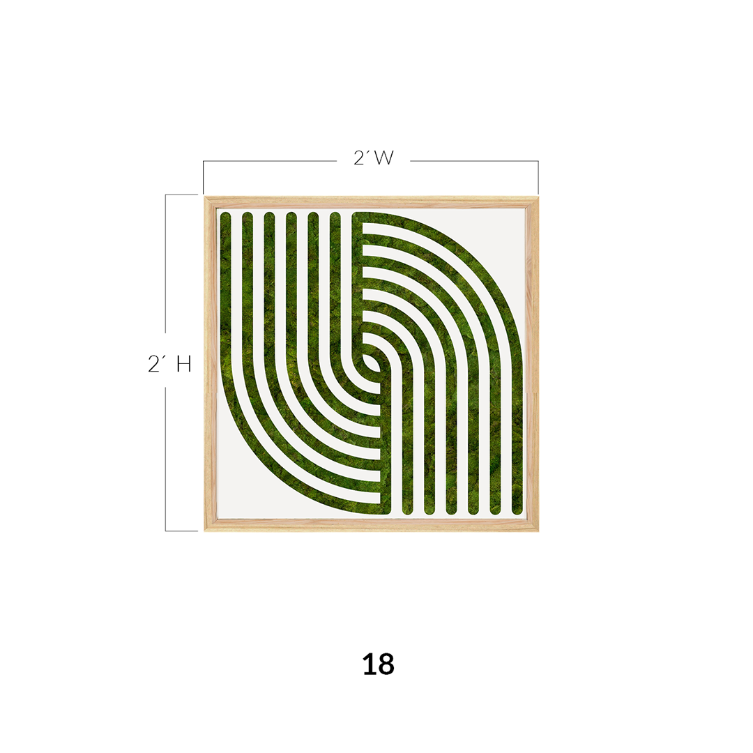 Moss Art - Optical Series No. 011 (2' x 2')