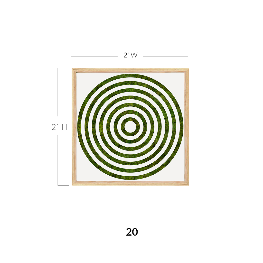 Moss Art - Optical Series No. 013 (2' x 2')