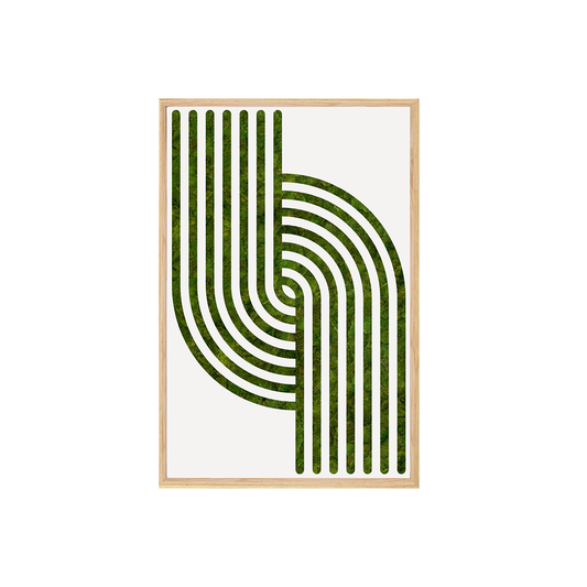 Moss Art - Optical Series No. 014 (3' x 2')