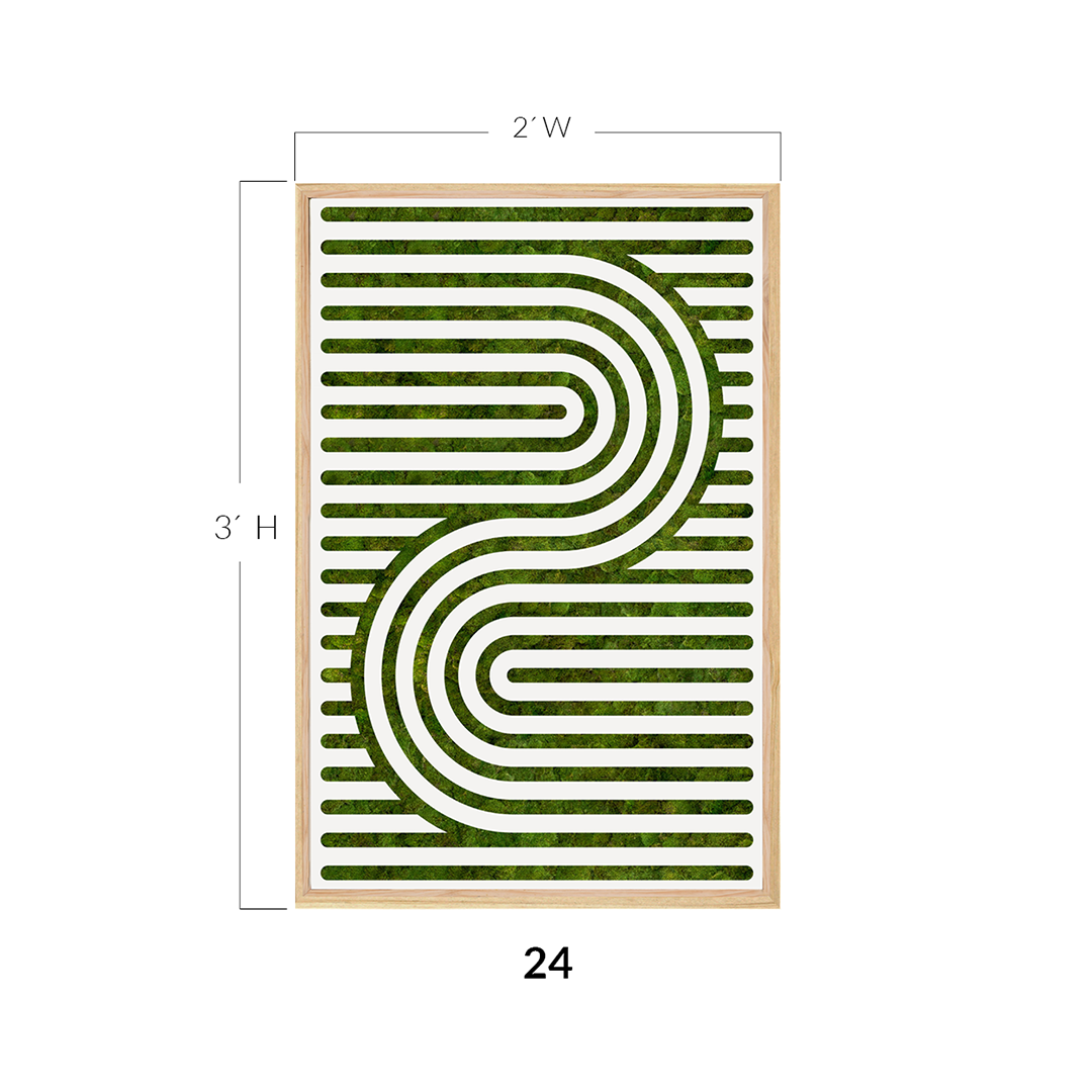Moss Art - Optical Series No. 016 (3' x 2')
