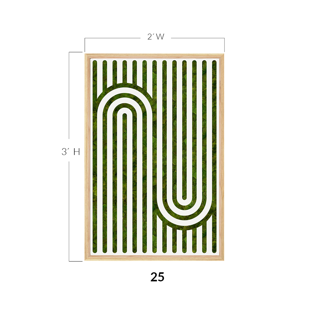 Moss Art - Optical Series No. 017 (3' x 2')