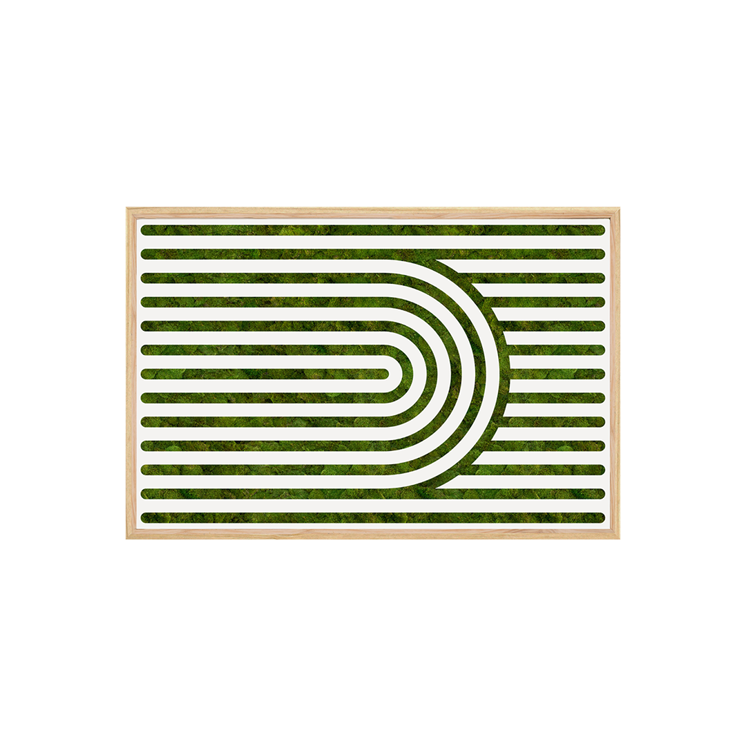 Moss Art - Optical Series No. 015 (3' x 2')