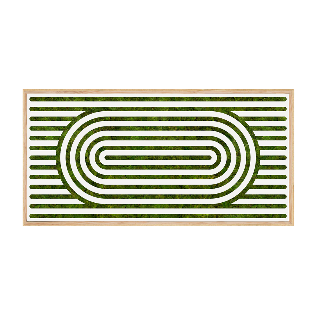 Moss Art - Optical Series No. 018 (2' x 4')