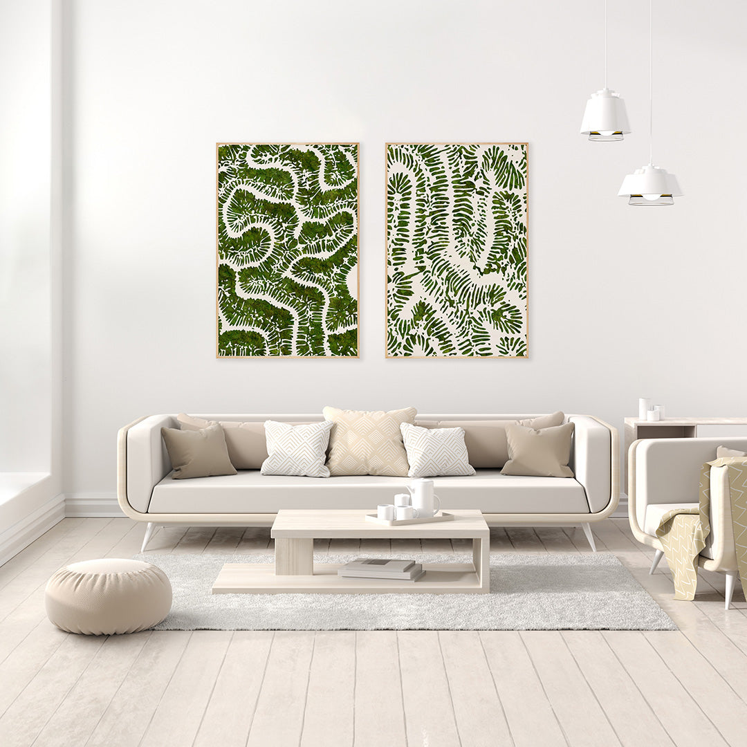 Moss Art - Coral Series No. 002 (6'x 4')