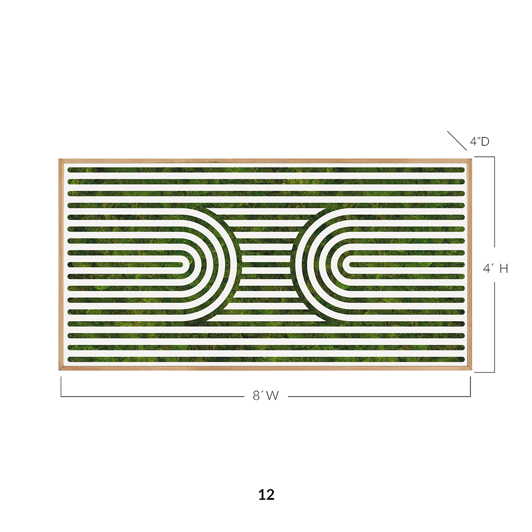 Moss Art - Optical Series No. 008 (4'x 8')