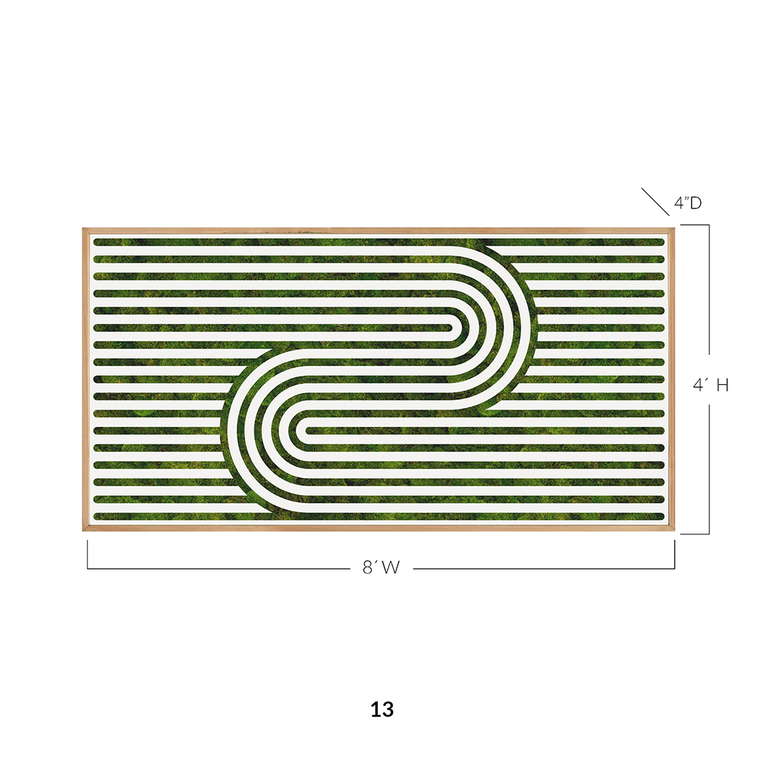 Moss Art - Optical Series No. 009 (4'x 8')