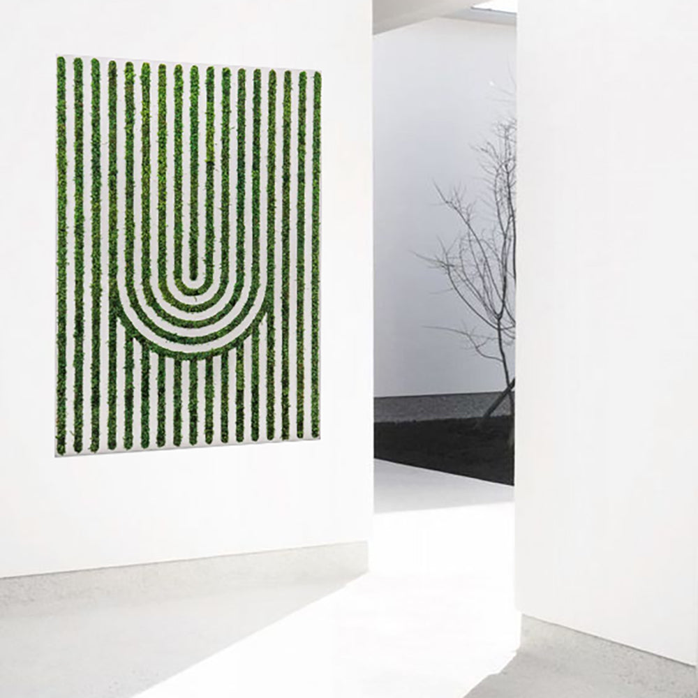 Optical Moss Art - Disruption (3’ 8” x 5’ 4”)