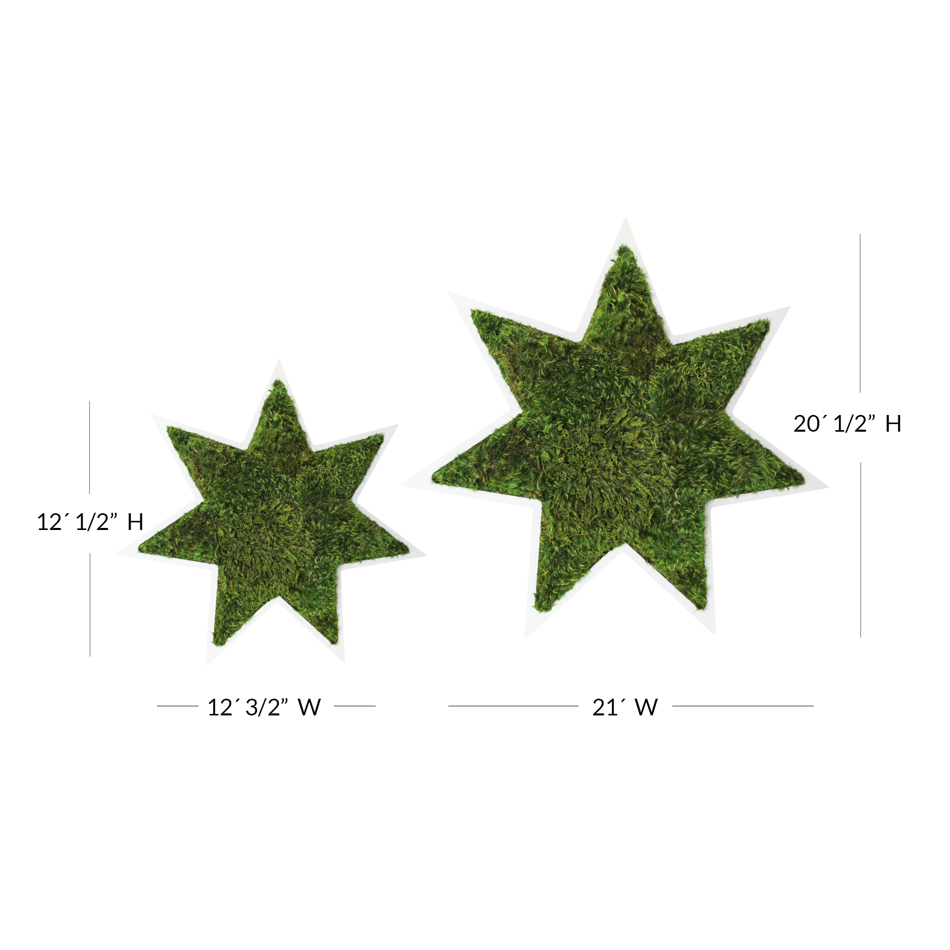 Star - Moss Wall Decor